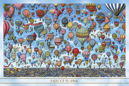 迷宮偵探 - 氣球的天空 1000塊 (50×75cm)