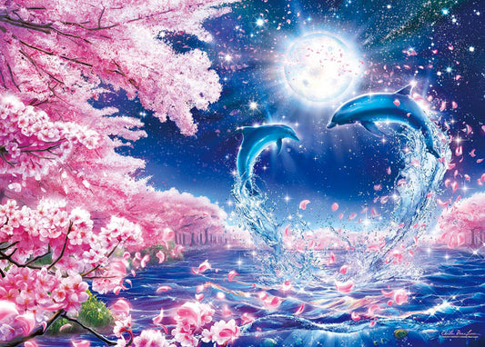 (夜光) Christian Lassen - 櫻花幻想 3000塊 (73×102cm)