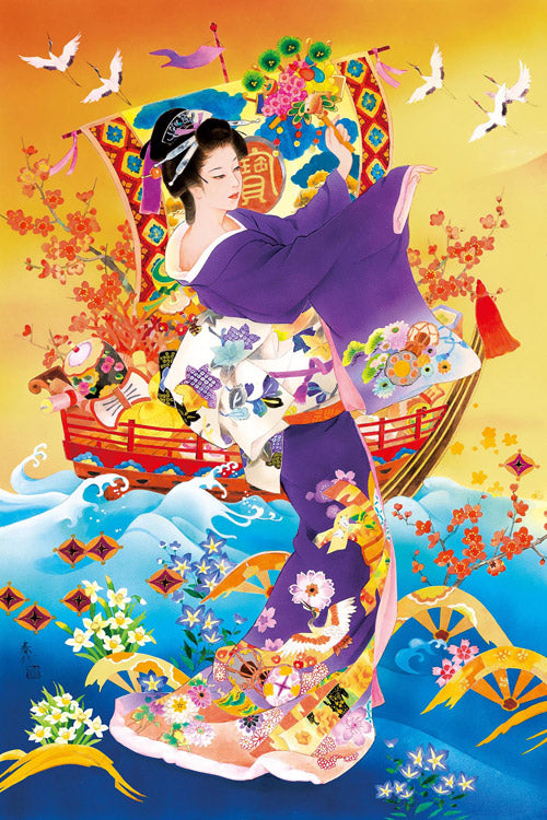 森田春代 - 寶石之舞 1000塊 (50×75cm)