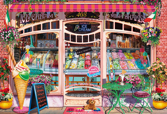 (迷你尺寸) Garry Walton - 冰淇淋店 1000塊 (26×38cm)
