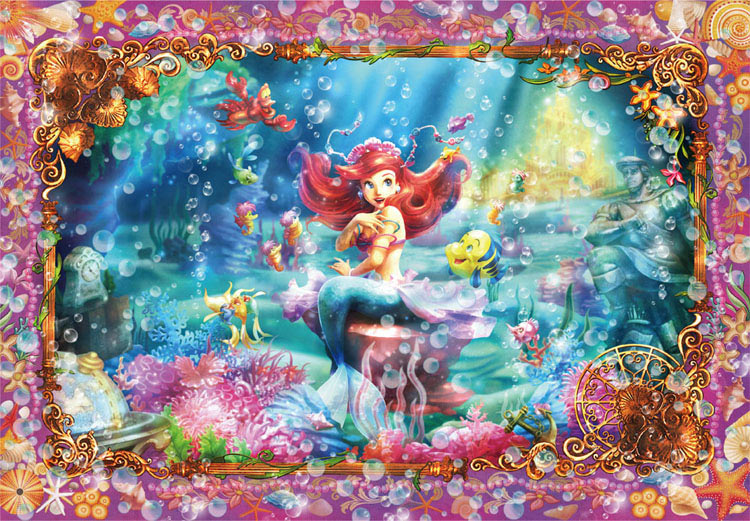 (透明樹脂) 小魚仙 - 小美人魚Ariel 500塊 (25×36cm)