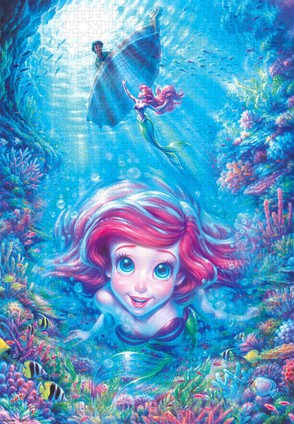 小魚仙 - 水藍色的眼睛 1000塊 (51×73.5cm)