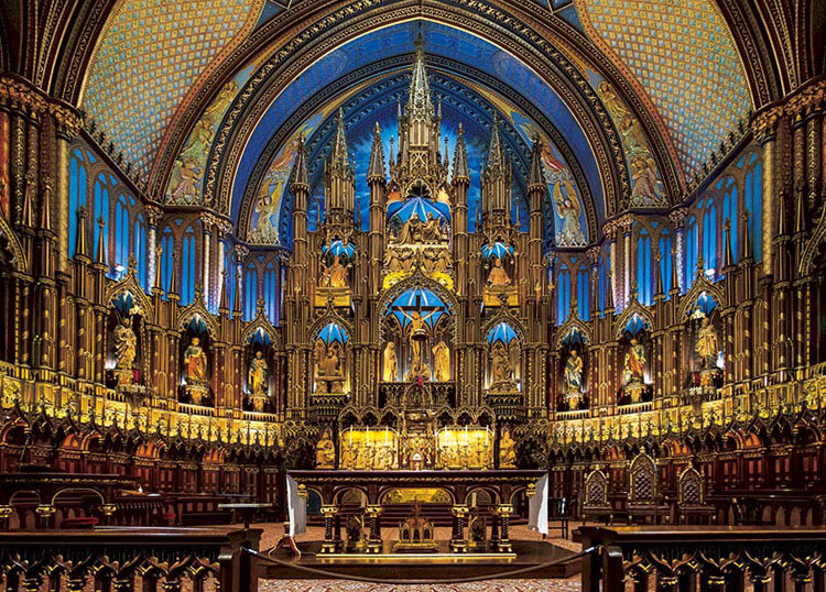 加拿大風景 - 蒙特利爾聖母聖殿 500塊 (38×53cm)
