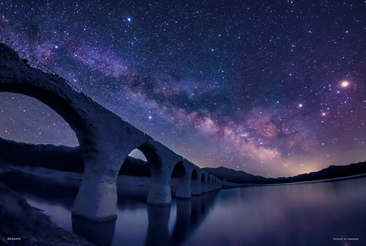 (夜光) 日本風景 - 幽靈銀河橋 300塊 (26×38cm)