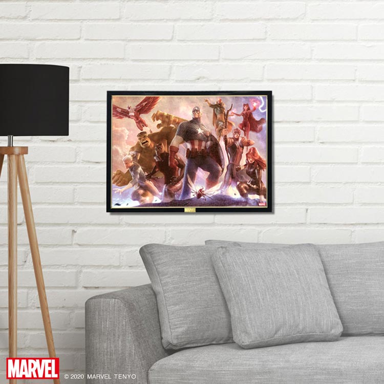 (環保樹脂) (迷你尺寸) Marvel - 復仇者聯盟 Team Cap 1000塊 (38×53cm)