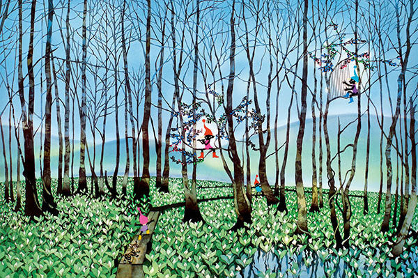 藤城清治 - 濕潤草地 1000塊 (50×75cm)