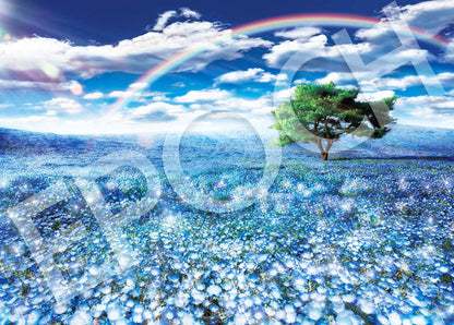 日本風景 - 藍色地毯 500塊 (38×53cm)
