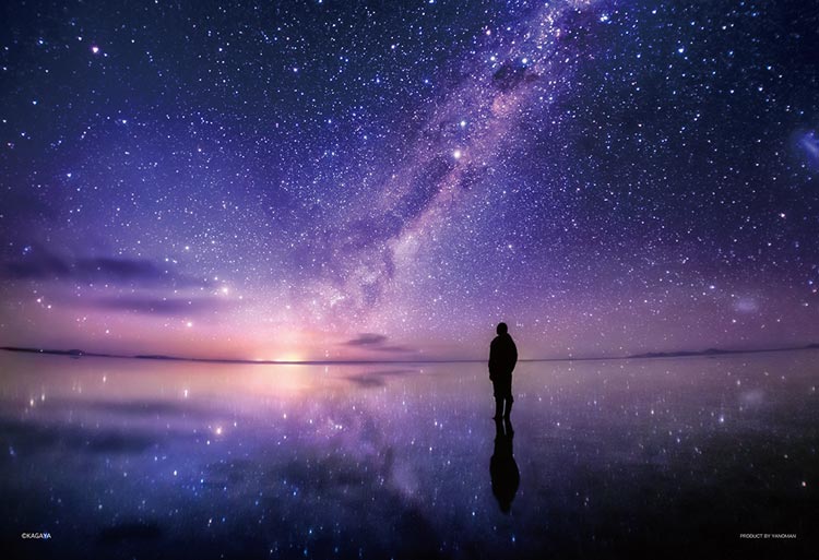 (迷你尺寸) 玻利維亞風景 - 銀河天空之鏡 500塊 (26×38cm)