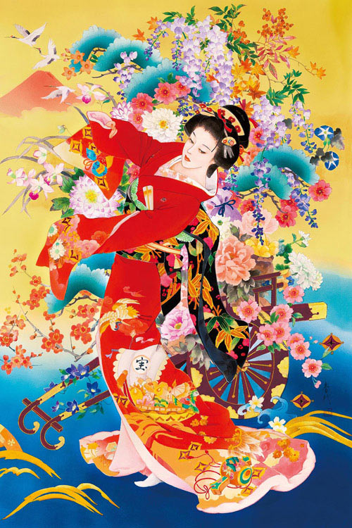 森田春代 - 招福之舞 1000塊 (50×75cm)