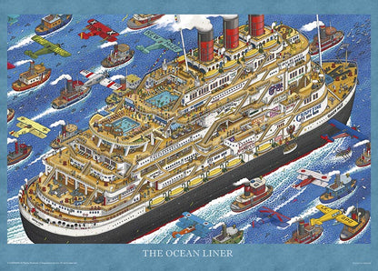 迷宮偵探 - 豪華遊輪之旅 500塊 (38×53cm)