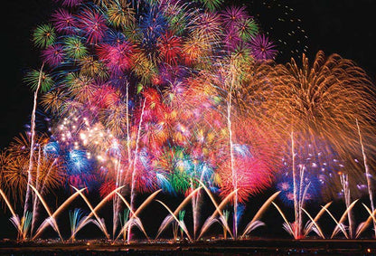 (夜光) 日本風景 - 長岡市之煙花 1000塊 (49×72cm)
