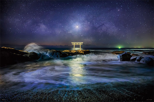 (夜光) 日本風景 - 大洗神磯 1000塊 (50×75cm)