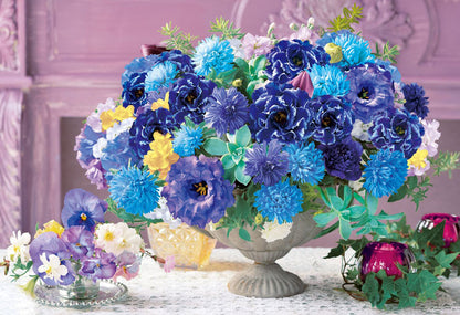 (迷你尺寸) 花藝 - 放鬆藍 1053塊 (26×38cm)