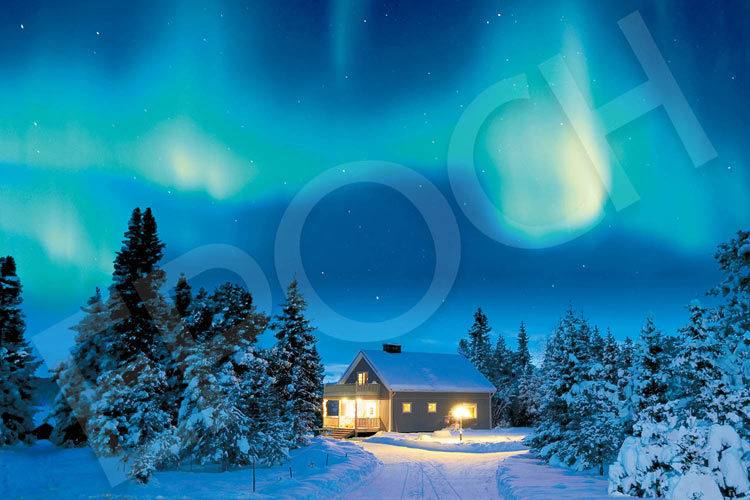 瑞典風景 - 神秘的極光 1000塊 (50×75cm)