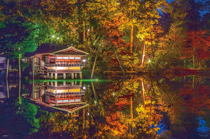 日本風景 - 幻想感的兼六園 1000塊 (50×75cm)