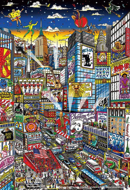 (迷你尺寸) Charles Fazzino - 今夜之百老匯 1000塊 (26×38cm)
